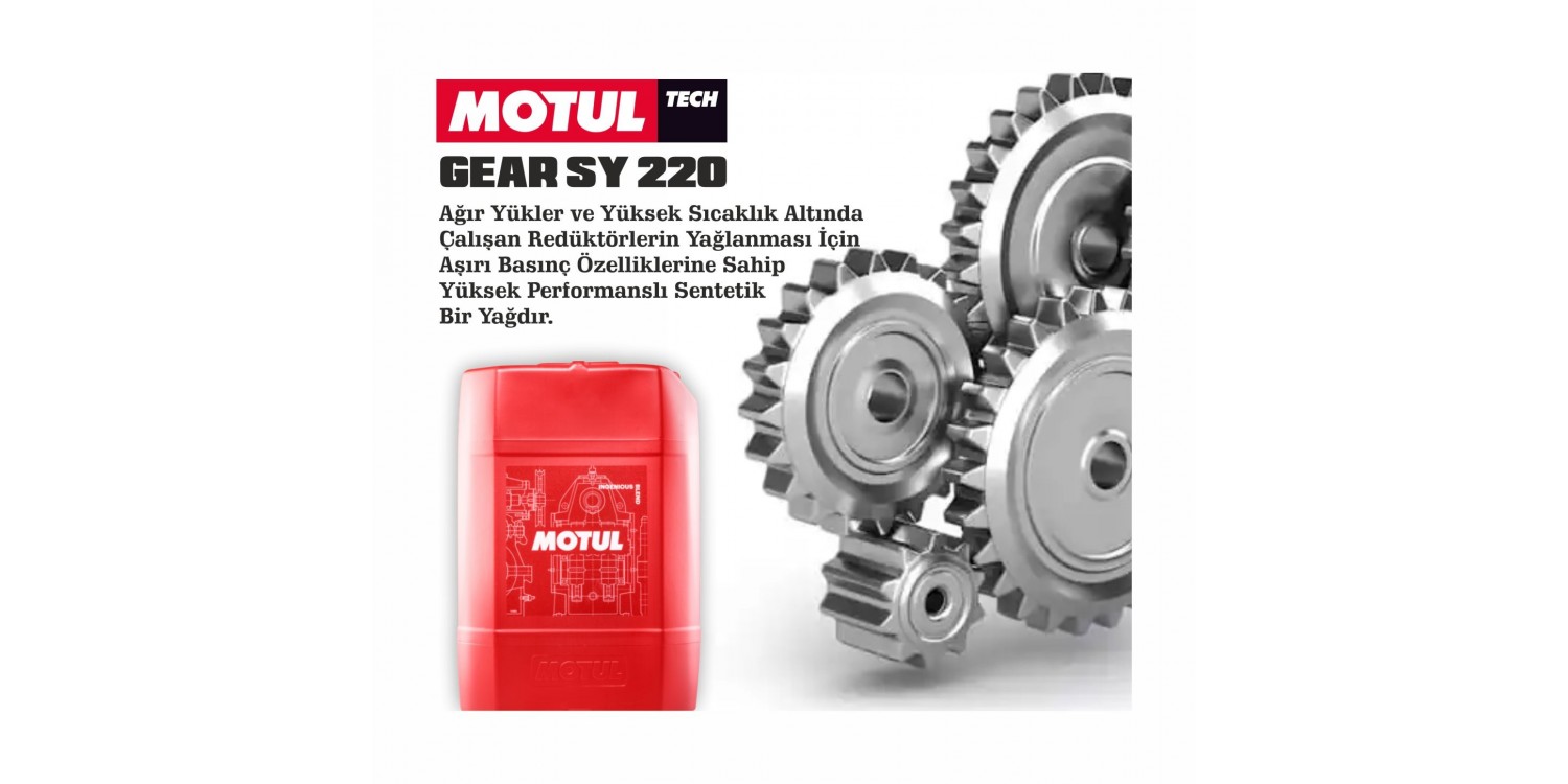 MOTUL GEAR SY 220 SENTETİK REDÜKTÖR YAĞI (20 LT)